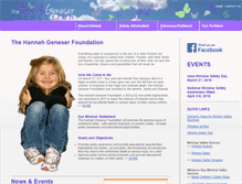 Tablet Screenshot of hannahgeneserfoundation.org